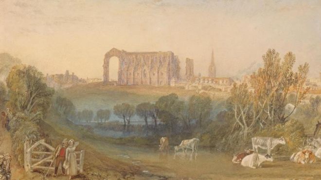 Malmesbury Abbey by JMW Turner
